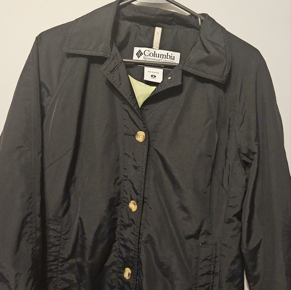 Columbia Sportswear Women's Button Down rain jacket Medium Black - Picture 2 of 11